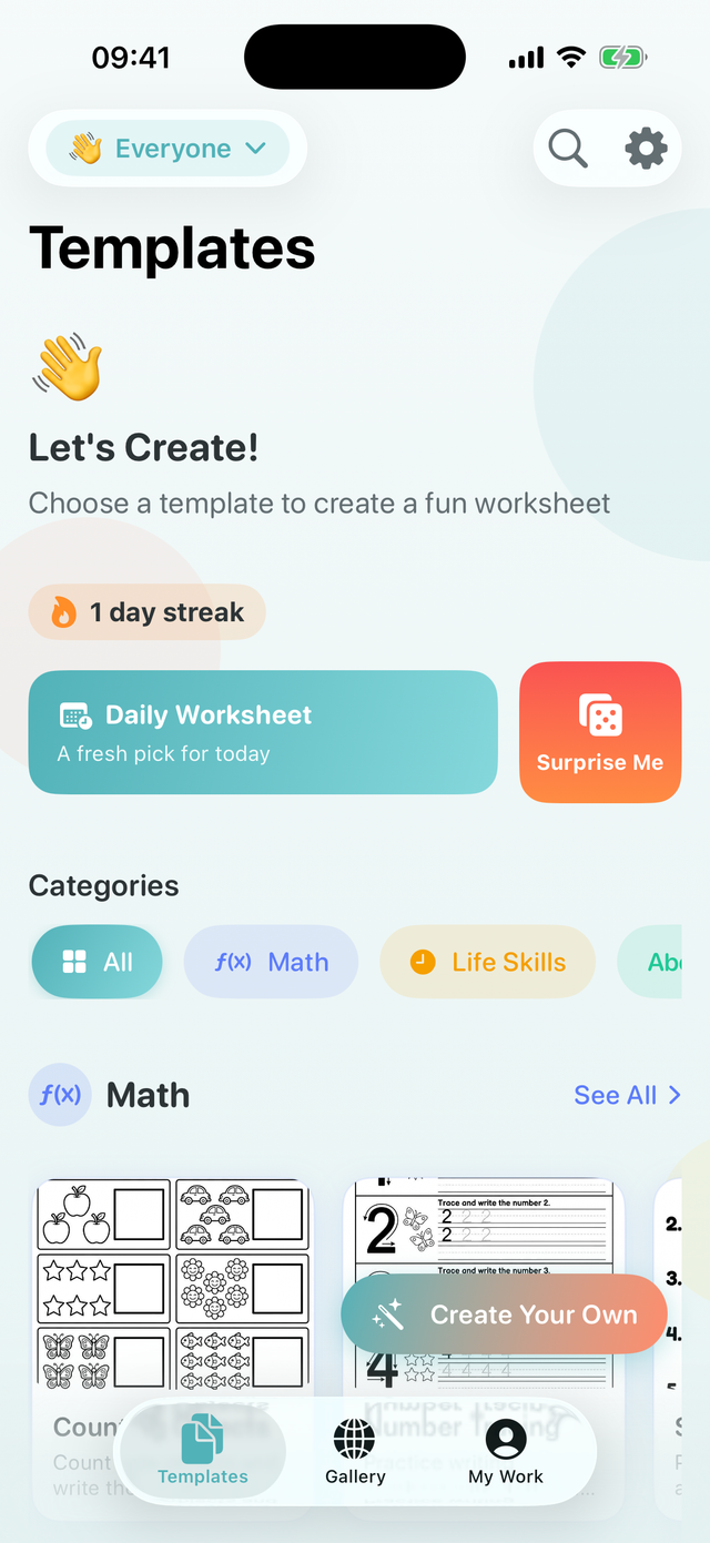 Education AI: WorkSheets Maker screenshot 1