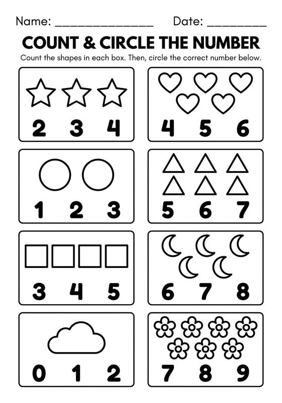 Circle the Number worksheet preview