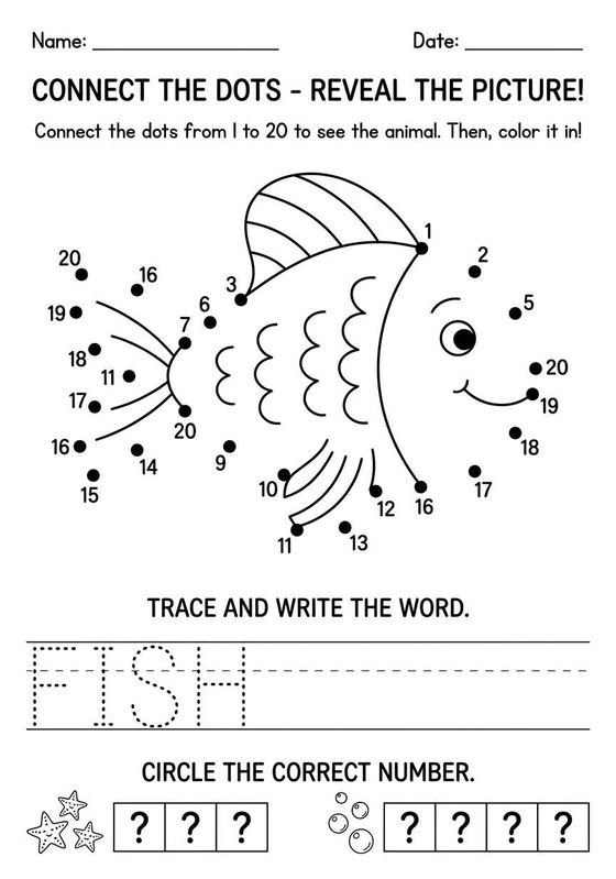 Dot to Dot worksheet preview