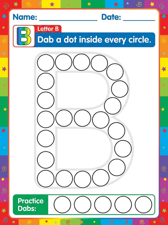 Dot Marker Page worksheet preview