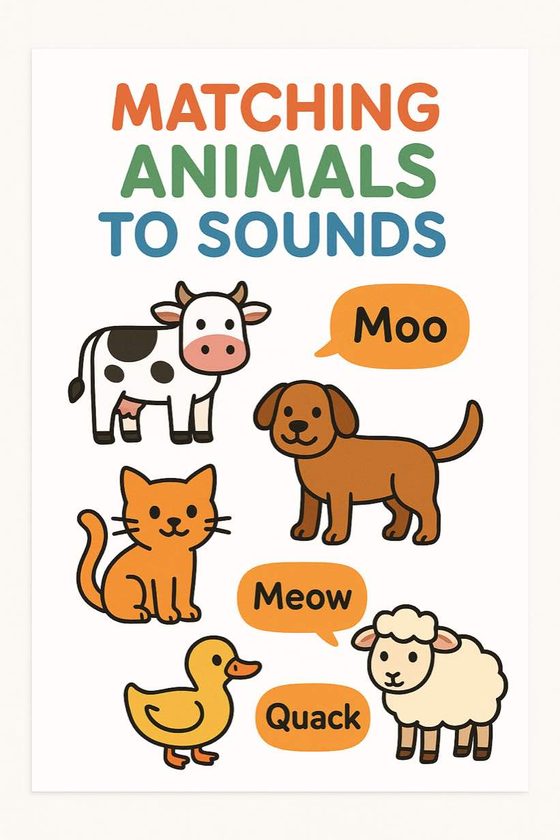 Animal Sounds worksheet preview